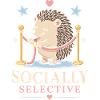 Socially selective hedgehog with humor