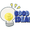 Good Idea Light Bulb Comic
