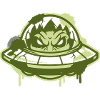 Alien Ufo Graffiti Logo