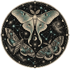 Cosmic butterflies in a mandala