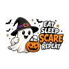 Halloween eat, sleep, scare, repeat