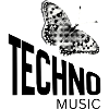Monochromer Halbton-Schmetterling