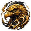 Golden Eagle Circle Design