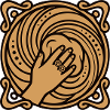 Hand Kneading Dough Graphic