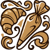 Croissant Spritzbeutel Icon