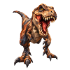 Tyrannosaurus à faible poly