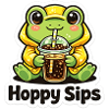 Frosch mit Bubble Tea