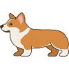 Shiba Inu Cartoon Pfotenfreund