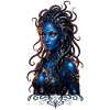 Blue Goddess of Luminous Tentacles