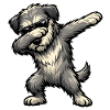 Dabbing Irischer Wolfshund