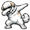 Dabbing Pyrenäenberghund
