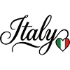 Italie Love Script Heart