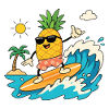 Surf Pineapple Summer