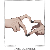 Dunkles Valentinsherz Hände