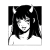 Bad Girl mit Hörnern – Geschmacksvoll