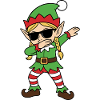 Lutin Dab Noël Chic