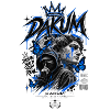 DAKUM Blaues Street-Art Mysterium