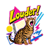 Schrille 90s Memphis Bengal Katze