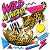 90s Memphis Style Bengal Katzen