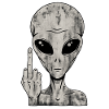 Alien Fuck Off – Mittelfinger
