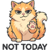Not Today – Funny Cat