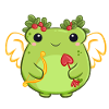 Liebes-Frosch mit Herzbogen