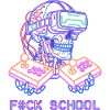 Cyberpunk VR Skull Arcade - F#CK SCHOOL