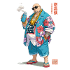 Gangster tropical dans le style aloha
