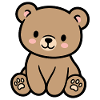 Bunter Teddybär für Kinder