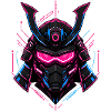 Neon-Samurai Helm