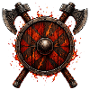 Vikingschild Feueräxte