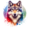 Wolfhund Motiv