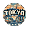 Retro Tokyo Mount Fuji Reiseabzeichen