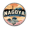 Retro Nagoya Castle Kirschblütenabzeichen