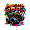 Bunter Monster Truck Graffiti Style