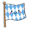 Drapeau Bavière mignon Kawaii