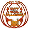 Happy Metal Halloween Drum Pumpkin