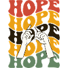Retro Hope Hoffnung 70er Jahre
