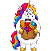 Ungeschickte Einhorn-Einkaufstüten-Katastrophe