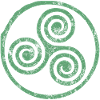 Keltisches Spiralemblem