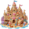 Coastal Sandcastle Shells