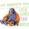 Skeleton Gamer Gaming Halloween
