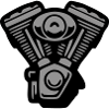 V2 Engine Block Graphics