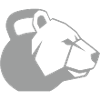 Kettlebear einfarbig grau
