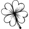 Kleeblatt Glück - Illustration