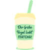 Vogel Matcha lieben