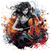  Cellospieler Cellist-Musikerin