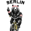 Berlin Bär auf Fahrrad