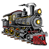 Dampflokomotive Grafik