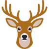 Hirsch bestickt